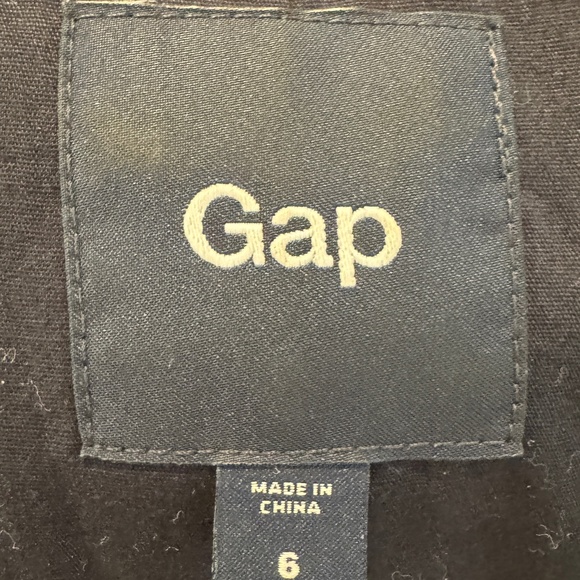 GAP STRIPED NAVY WOOL BLAZER | Lightweight Blended | Tailored | Pinstripe Jacket - Picture 13 of 14